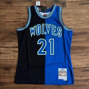 BRAND NEW! Men’s Mitchell & Ness NBA Split Swingman Kevin Garnett Jersey sz: M